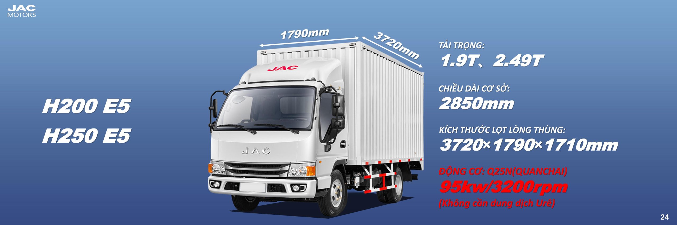 Jac Vietnam - SẢn PhẢm MỚi Euro 5-24